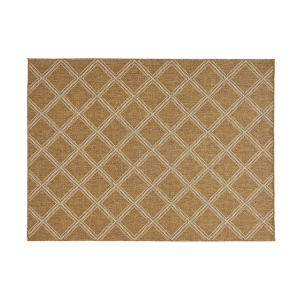 1 ft. Round Natural rectangle Area Rug