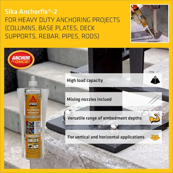 Sika AnchorFix-2 Heavy Duty Fast Curing Anchoring Adhesive  112718