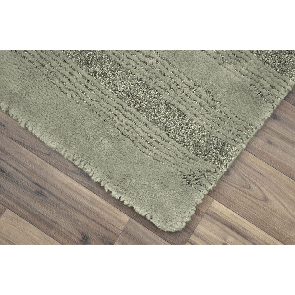 Essence Deep Fern Soft Nylon 22"x60" Washable Bath Rug Runner