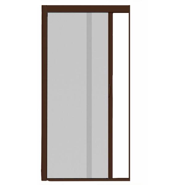 VisiScreen 44 in. x 84 in. VS1 Brownstone Retractable Screen Door, Single Cassette