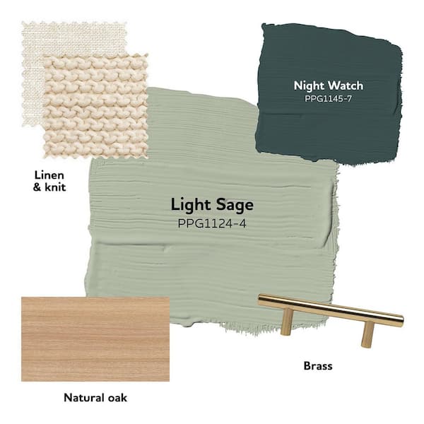 Glidden 1 qt. PPG1124-4 Light Sage Satin Door, Trim and Cabinet