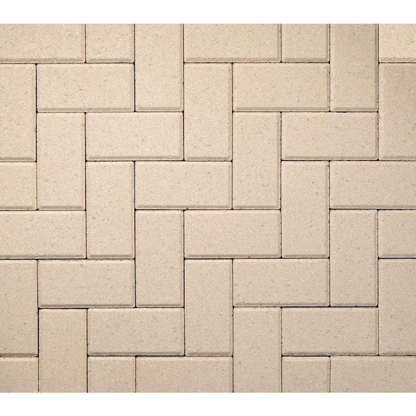 Oldcastle 8 in. L x 4 in. W x 2.25 in. H 60mm Linen Holland Pavers (486-Piece Pallet)