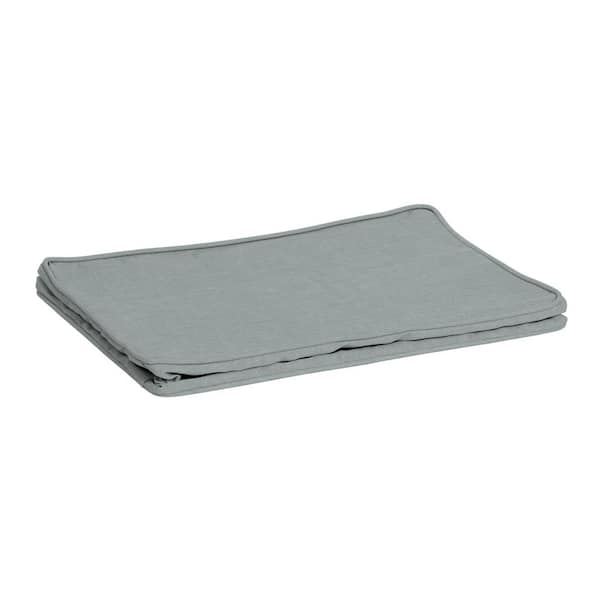 ARDEN SELECTIONS ProFoam 19 in. x 24 in. Outdoor Plush Deep Seat Back Cover in Stone Grey Leala