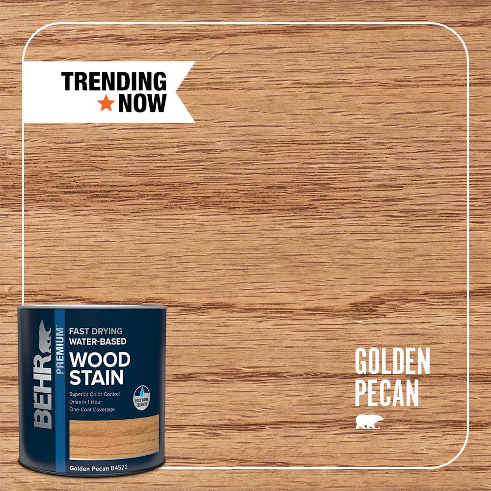 1 qt. #TIS-522 Golden Pecan Transparent Fast Drying Water-Based Interior Wo
