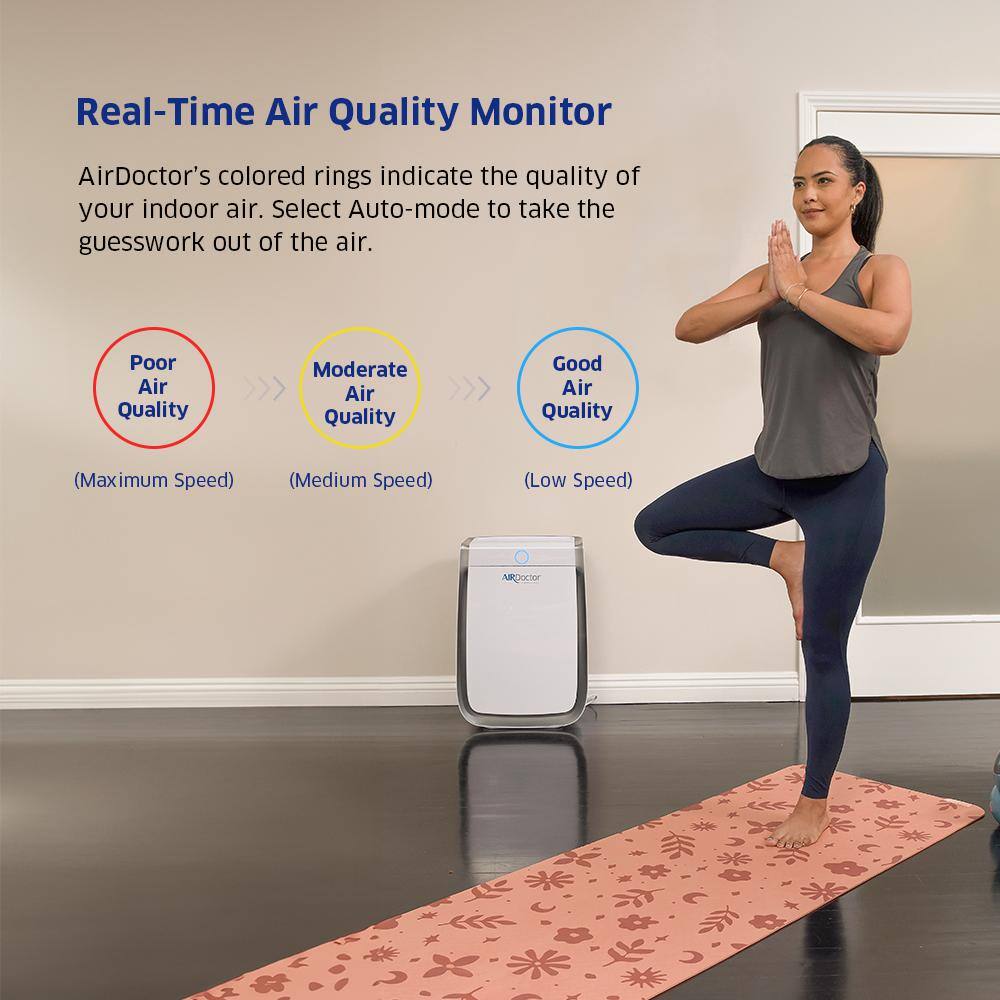 AirDoctor 3500i White Smart Console Air Purifier with HEPA Filter