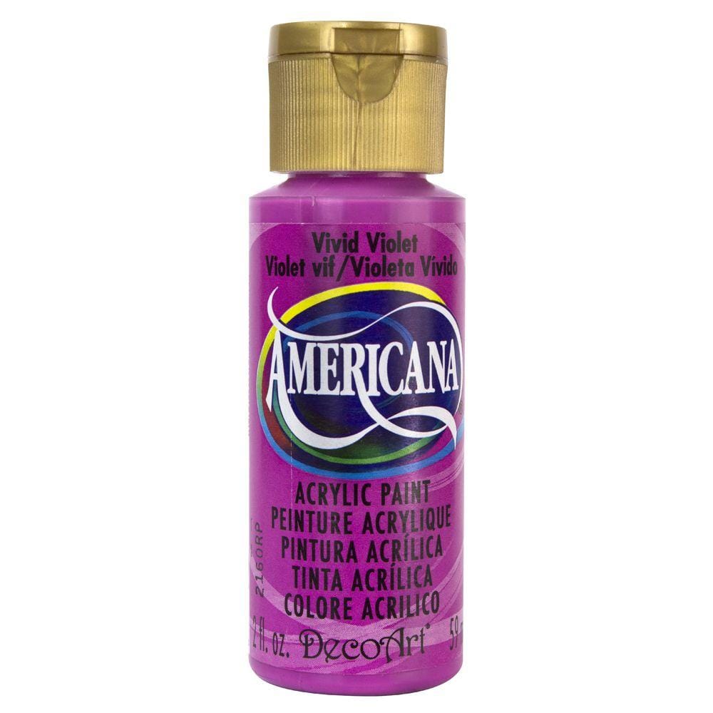 DecoArt Americana 2 oz. Vivid Violet Acrylic Paint DA2323 The Home Depot