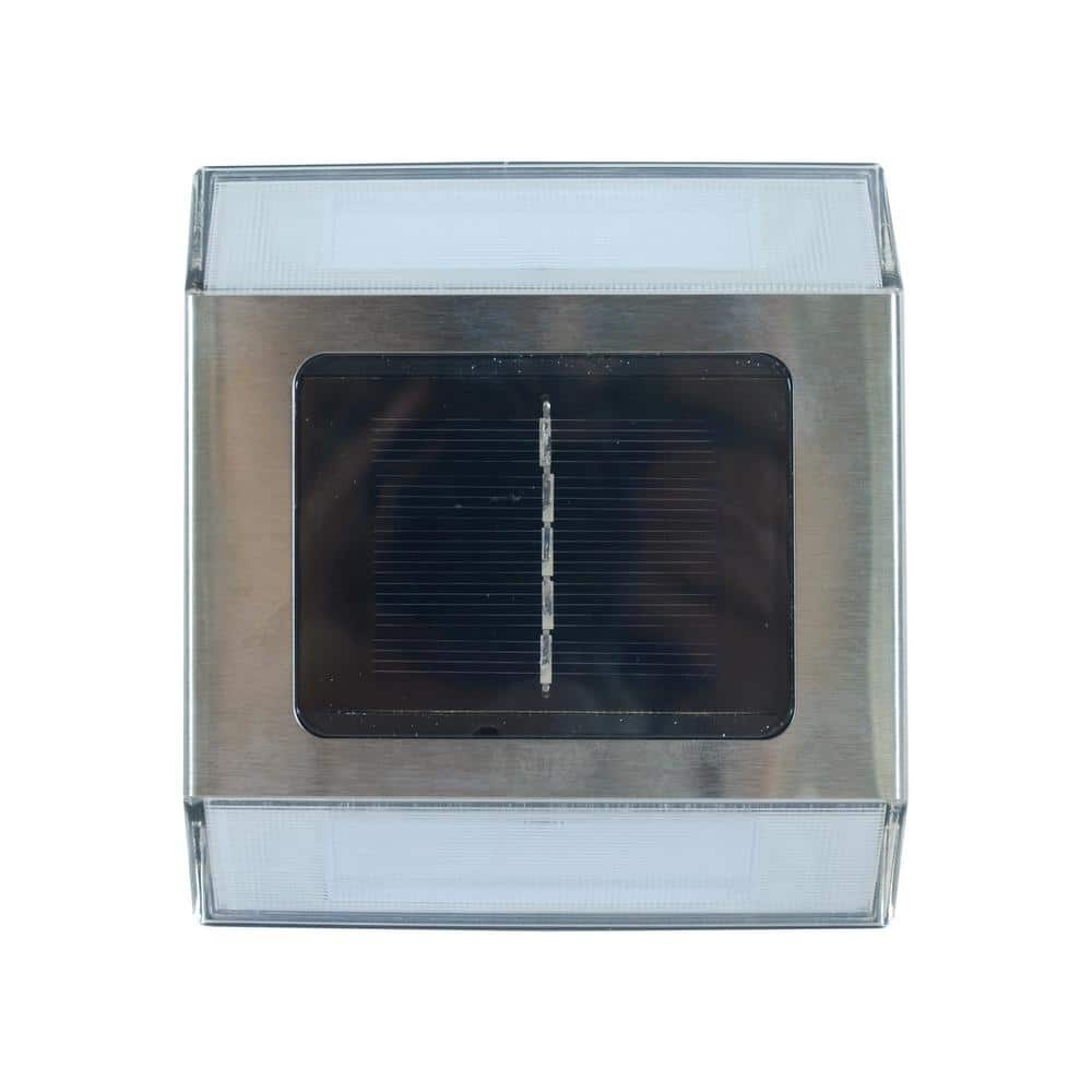 Stainless Steel Solar LED Pathway Lanterns Multipack