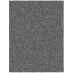 Arizona Collection Non-Slip Rubberback Solid Soft Gray 5 ft. x 7 ft. Indoor Area Rug