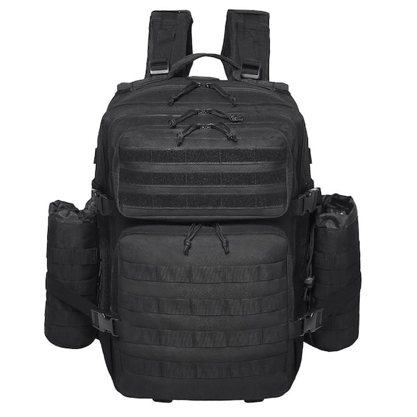 SVOPES 45L Tactical Backpack, 18.11 in. Black Backpack with