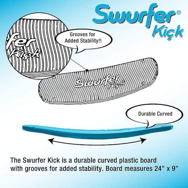 Swurfer Kick Blue Stand Up Tree Swing with Rope SW-KICK-B - The