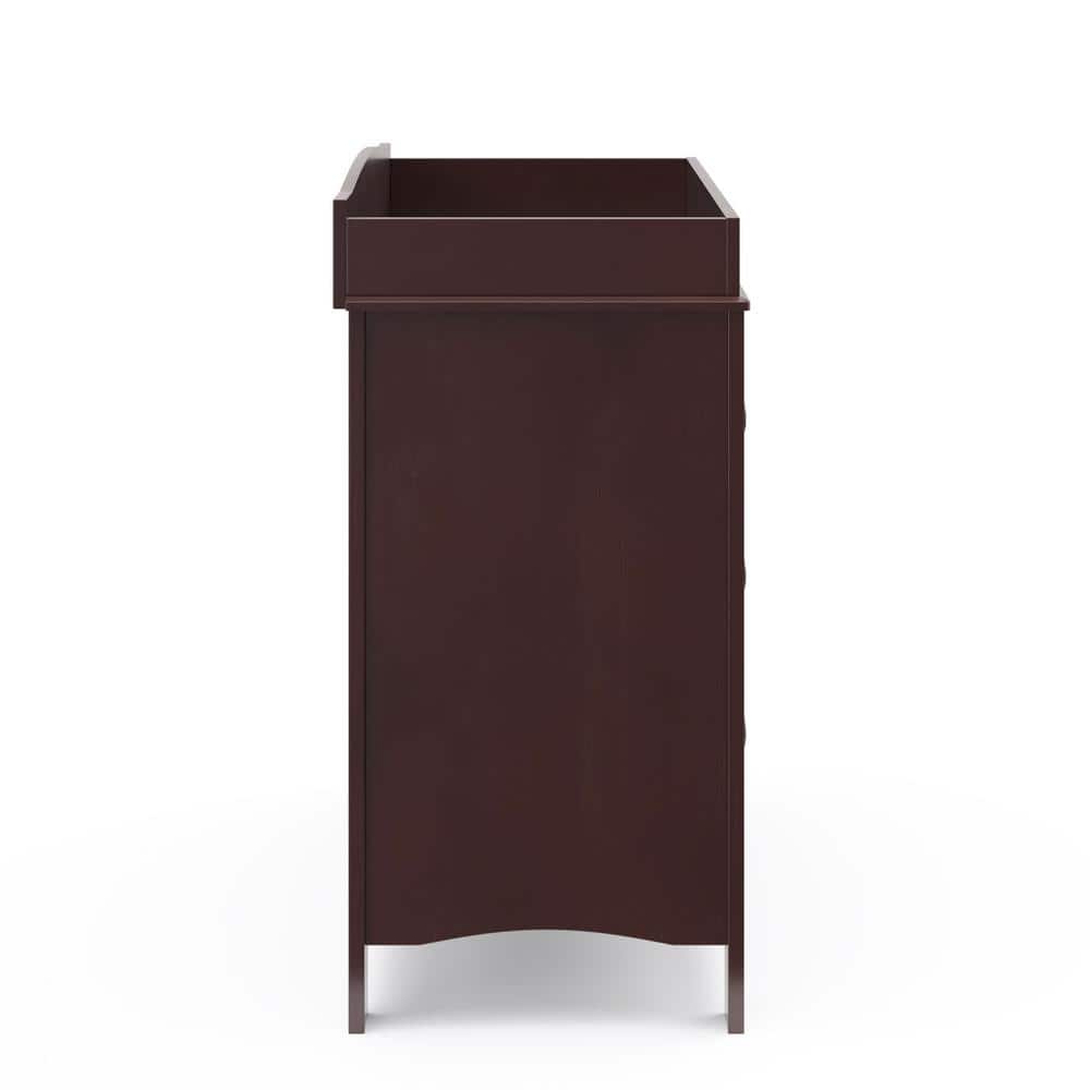 Espresso 3-Drawer Chest with Removable Changing Topper