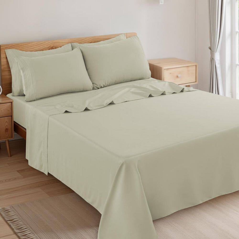 Lux Decor 6-Piece Teal Solid Color Microfiber Full Deep Pocket Sheet Set price history on PriceWatchPro