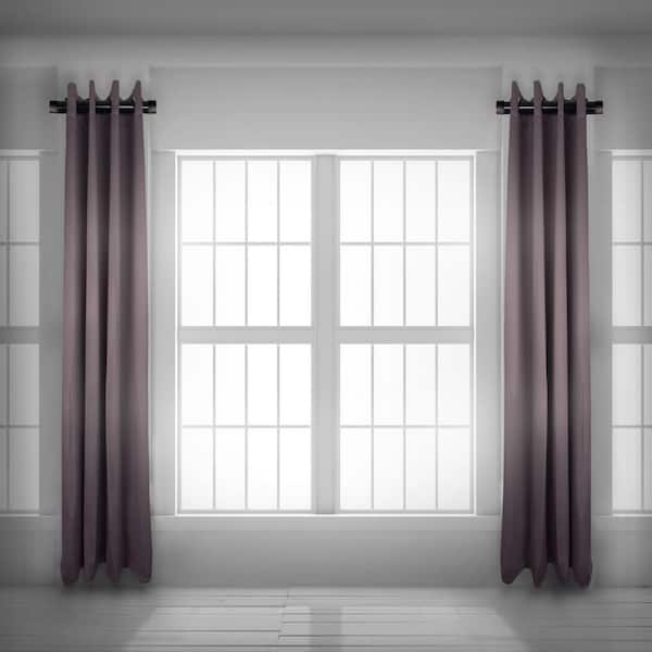 20 In Single Curtain Rod Black With, 2 Inch Curtain Rods