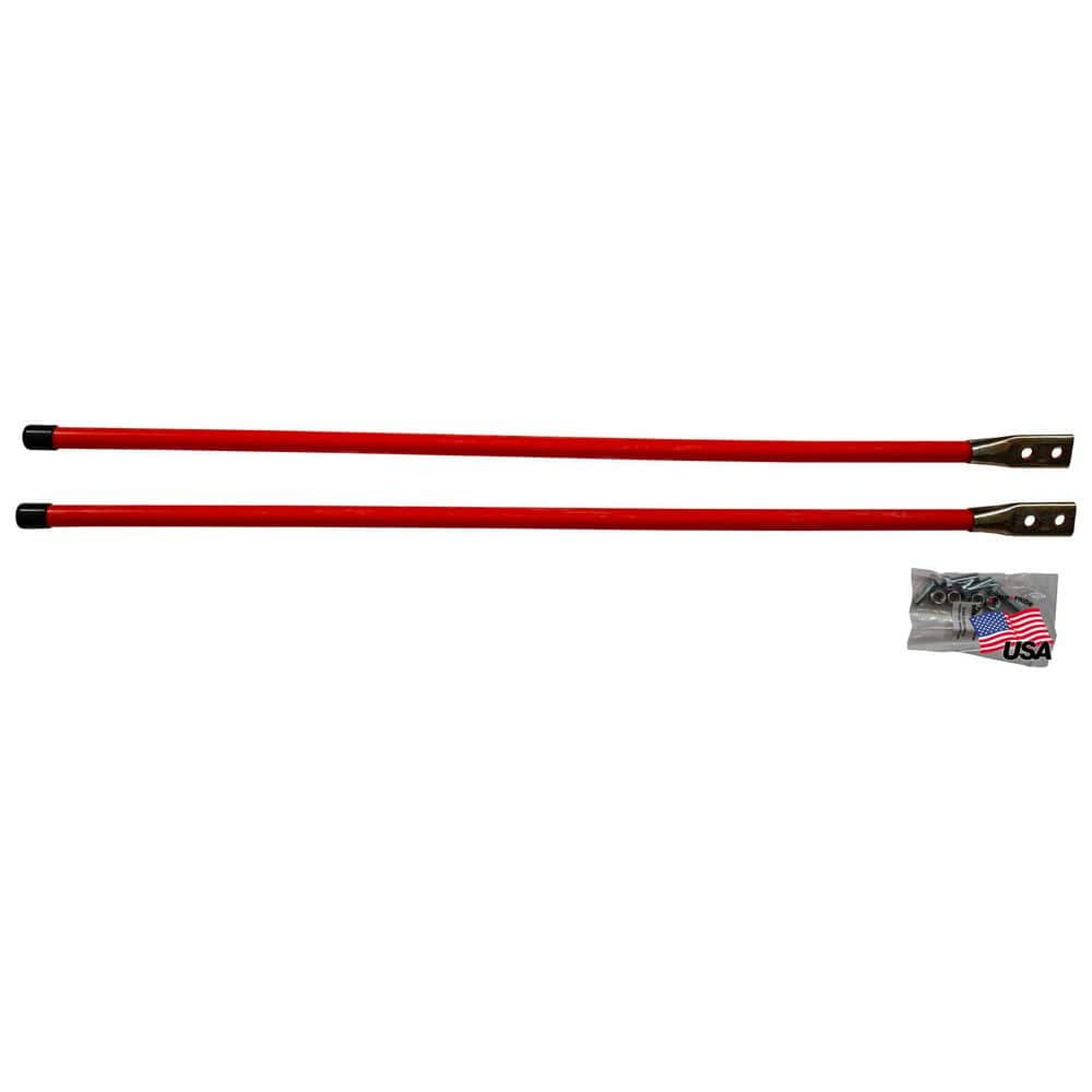3/4 x 36 Inch Fluorescent Orange Bolt-On Bumper Marker Sight Rods with Hardware price history on PriceWatchPro