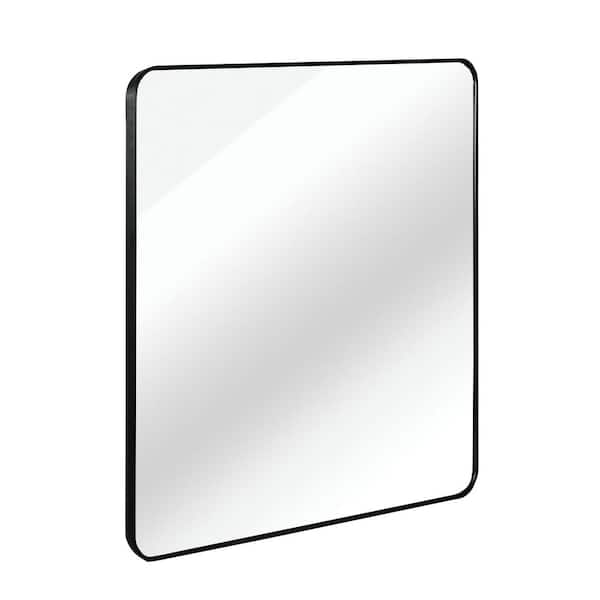 Unbranded Banbury 30 in. W x 30 in. H SquareFramed Tilt Wall Bathroom Vanity Mirror in Brushed Nickel