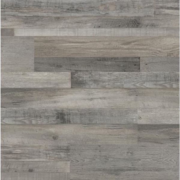 256 Sq. Ft. Madison Mill 7x48 Vinyl Plank Flooring Washed Grey