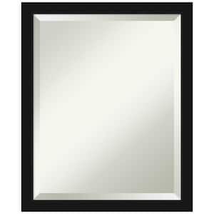 Avon Black Narrow 18 in. H x 22 in. W Framed Wall Mirror