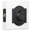 380SLB Low Profile Square Single Cylinder Deadbolt featuring SmartKey in Satin B