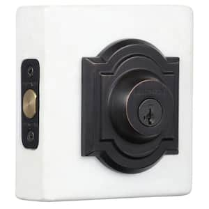 Prestige Single Cylinder Venetian Bronze Arched Deadbolt Featuring SmartKey Security