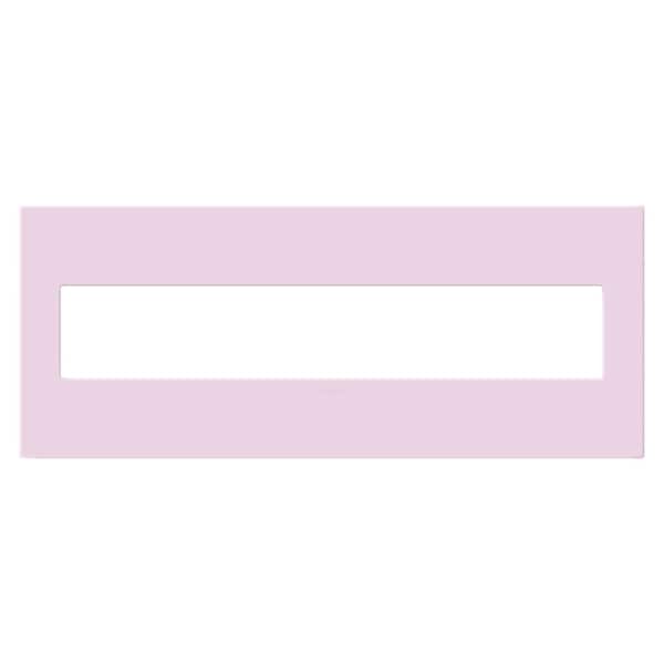 Legrand adorne 6-Gang Decorator/Rocker Plastic Wall Plate with Microban Protection, Rosa