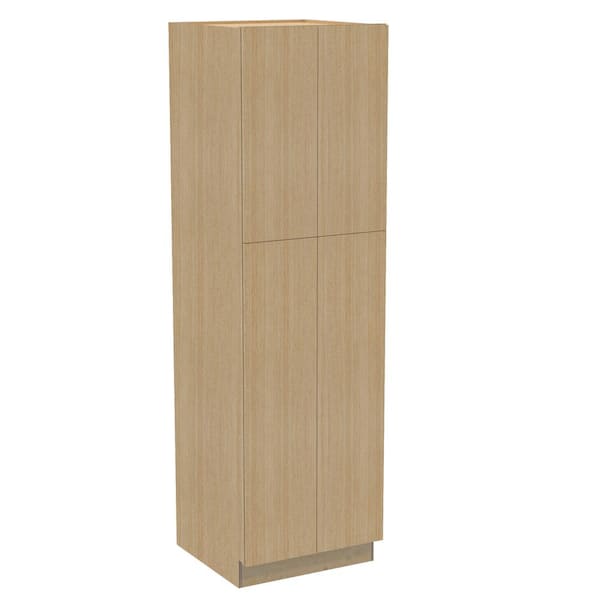 Home Decorators Collection Hargrove 24 in. W x 24 in. D x 90 in. H Assembled Plywood Pantry Kitchen Cabinet in Vanguard Oak with Soft Close