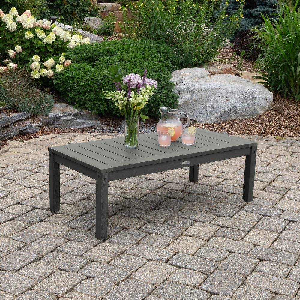Coastal Teak Rectangular Synthetic Wood Outdoor Coffee Table