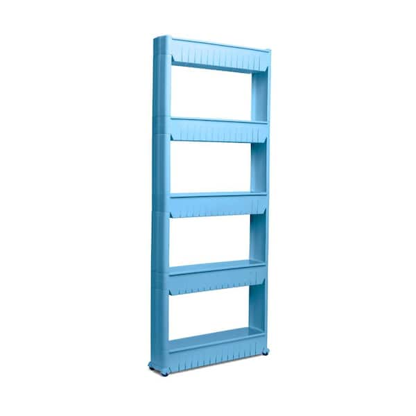 Everyday Home 3-Tier White Slim Slide Out Pantry Storage Tower with Wheels  HW0500133 - The Home Depot