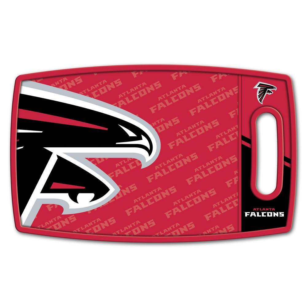 NFL Atlanta Falcons Logo Series Cutting Board 9 in. x 0.5 in. - Rectangle- Manufactured Wood and Polypropylene