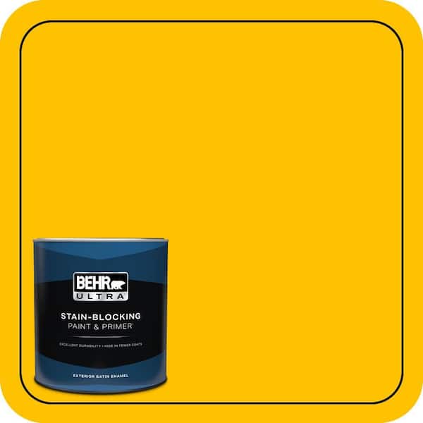 BEHR ULTRA 1 qt. #360B-7 Center Stage Satin Enamel Exterior Paint & Primer