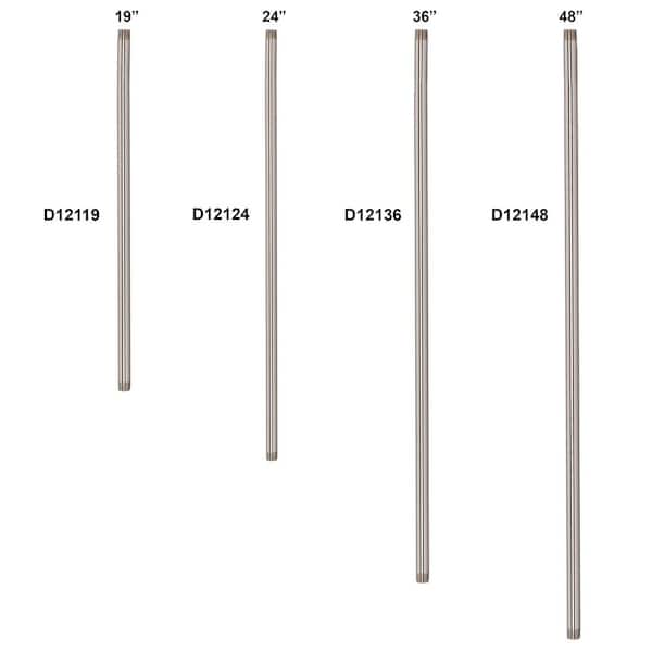 1/2 in. x 24 in. Brass Pipe Nipple in Polished Chrome 1/2 in. x 24 in. Brass Pipe Nipple in Polished Chrome