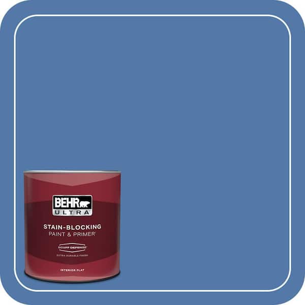 BEHR ULTRA 1 qt. Home Decorators Collection #HDC-FL13-6 Baltic Blue Extra Durable Flat Interior Paint & Primer