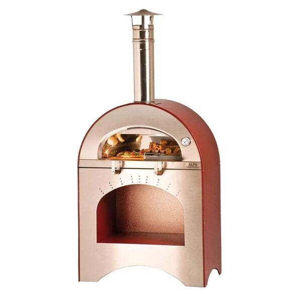 Alfa Pizza 31.5 in. x 15.75 in. Outdoor Wood Burning Pizza Oven