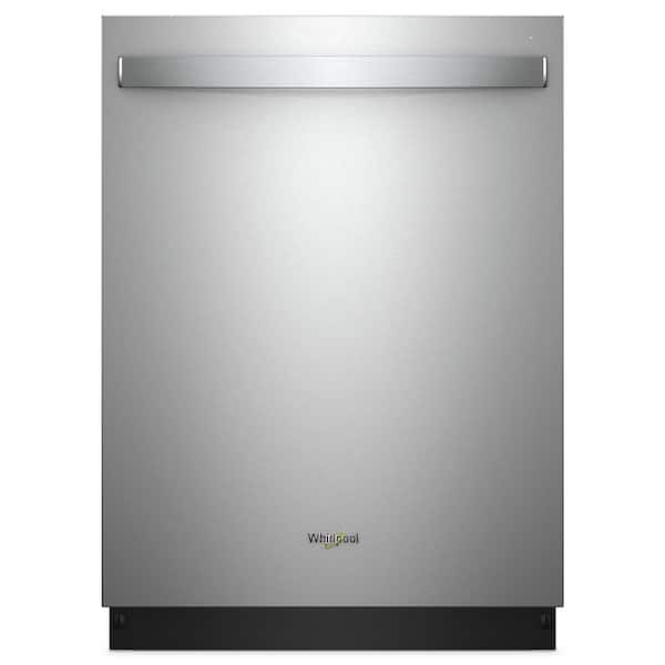 Whirlpool 24 in. Fingerprint Resistant Stainless Steel Top Control Built-In Tall Tub Dishwasher with Fan Dry, 51 dBA