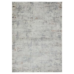 Merle Teal 5 ft. x 8 ft. Abstract Area Rug