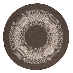 Chancery Bark 6 ft. x 6 ft. Round Braided Area Rug