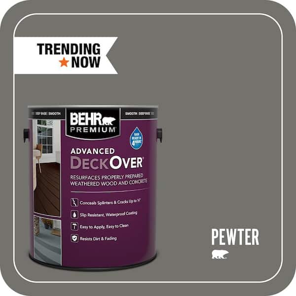 1 gal. #SC-131 Pewter Smooth Solid Color Exterior Wood and Concrete Coating