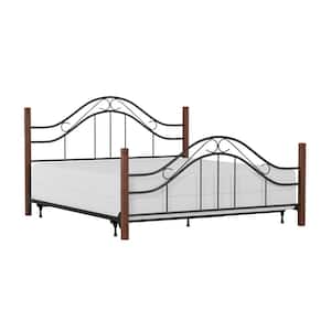 Matson Black King Bed with Bed