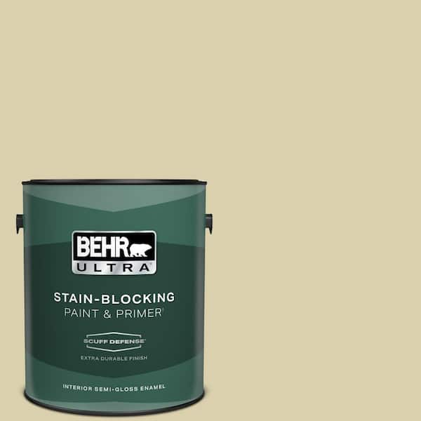 BEHR ULTRA 1 gal. #M330-3 Sweet Jasmine Extra Durable Semi-Gloss Enamel Interior Paint & Primer