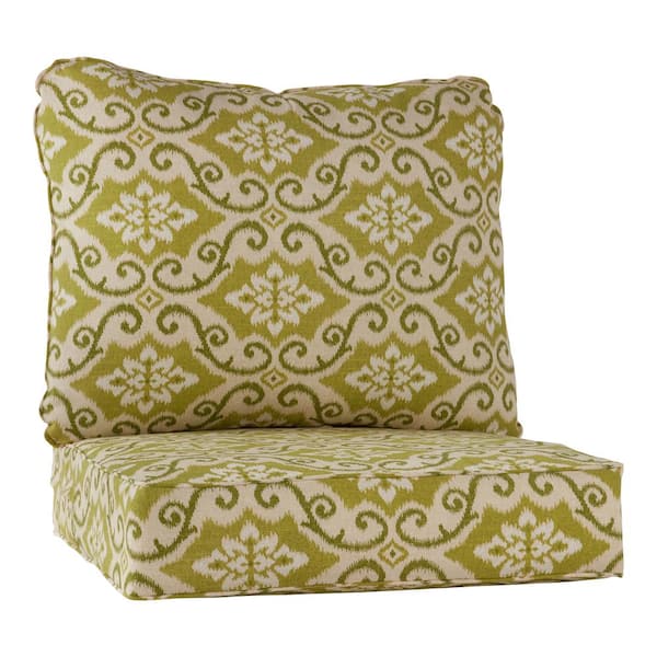 Greendale Home Fashions 24 in. x 24 in. 2-Piece Outdoor Deep Seat Lounge Chair Cushion in Shoreham