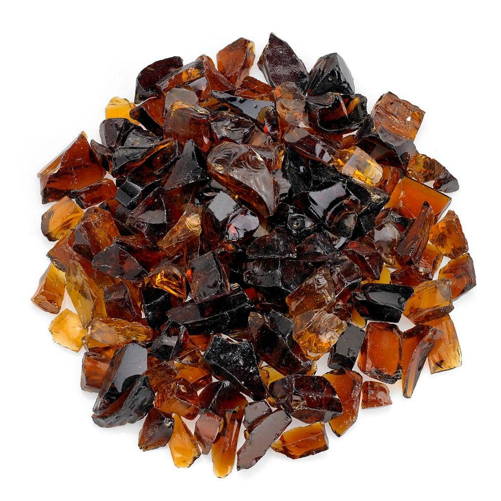 Auburn Recycled Decorative Fire Pit Glass, 10 Pounds