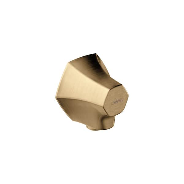 Locarno Wall Outlet with Check Valves in Brushed Bronze