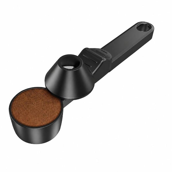 Coffee Measuring Scoop with Leveling Funnel, 2-Tablespoon Capacity for K-Cup Pods and Narrow-Mouth Jars