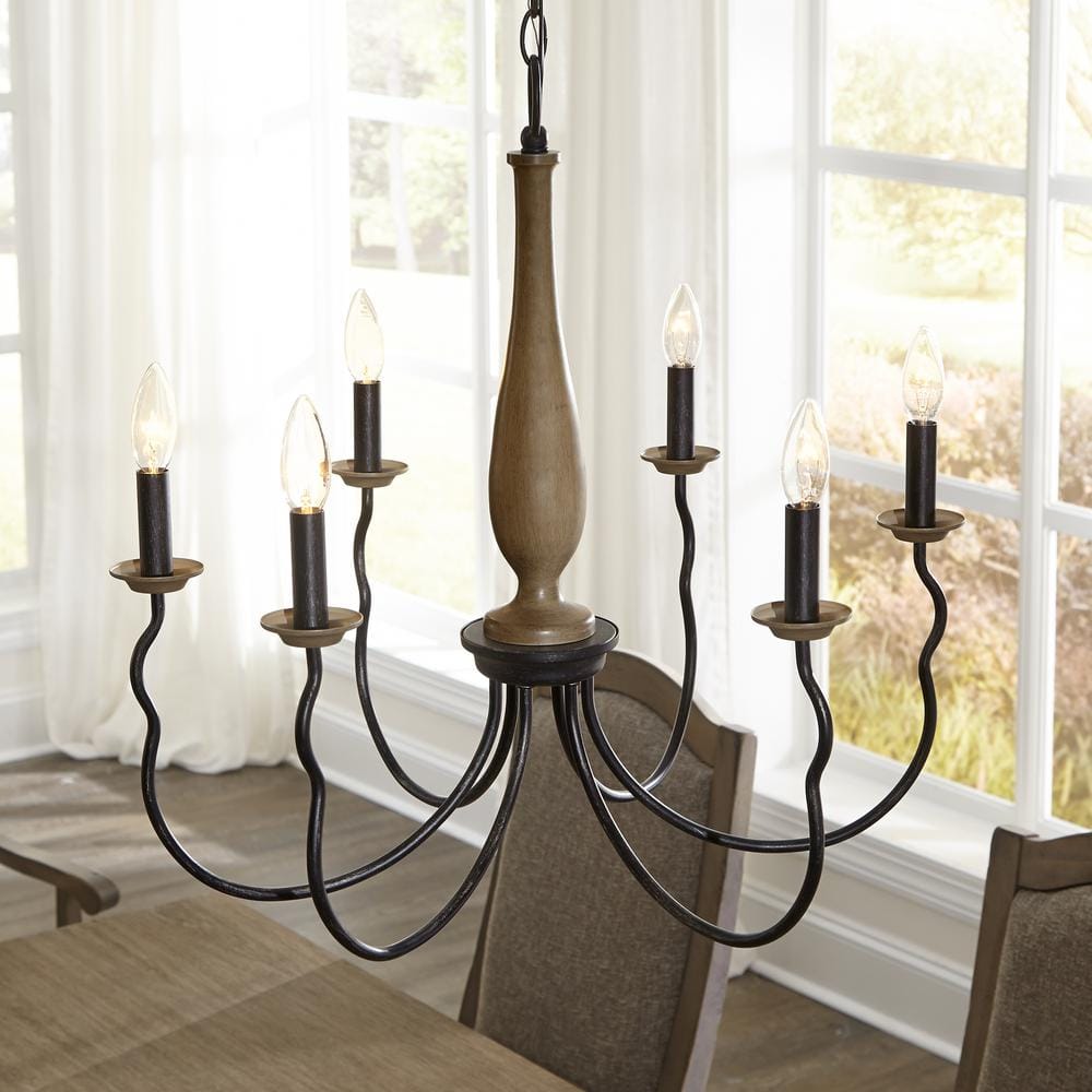 Simira Mini 22" Outdoor Metal Tiered Candlestick Chandelier