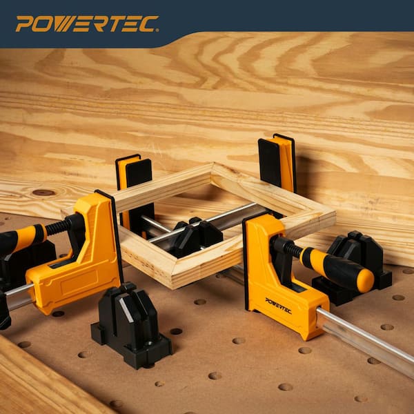 24 in. and 48 in. Woodworking Parallel Clamps Jaw Bar Clamp Spreader Tool, 2 of Each, with 4PK Parallel Clamp Blocks