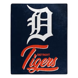 MLB Detroit Tigers Signature Raschel Multi-Colored Throw Blanket