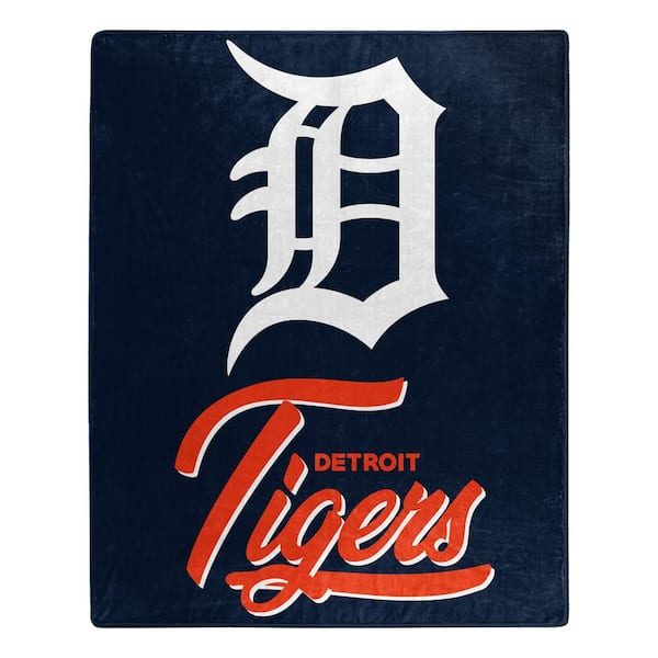 THE NORTHWEST GROUP MLB Detroit Tigers Signature Raschel Multi-Colored Throw Blanket
