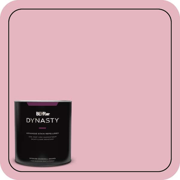 BEHR DYNASTY 1 qt. #M140-3 Premium Pink Eggshell Enamel Interior Stain-Blocking Paint and Primer