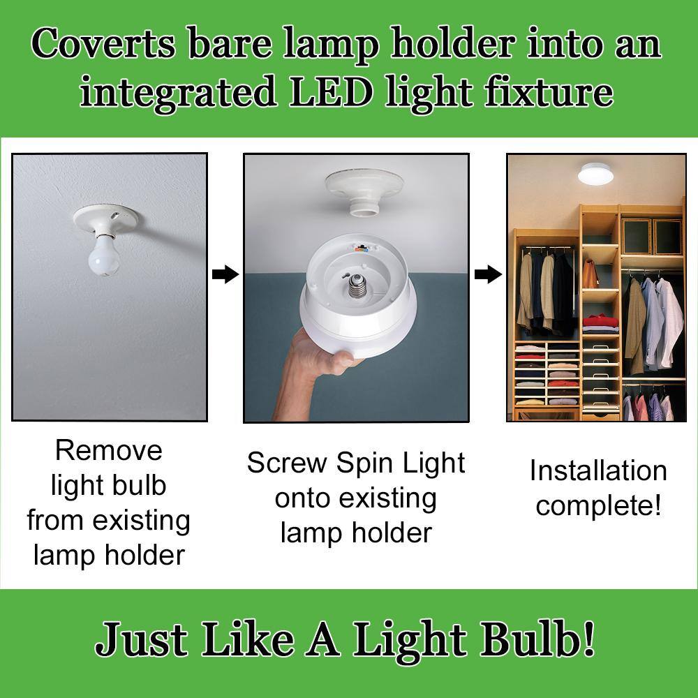 Brushed Nickel 7in LED Indoor/Outdoor Flush Mount Light