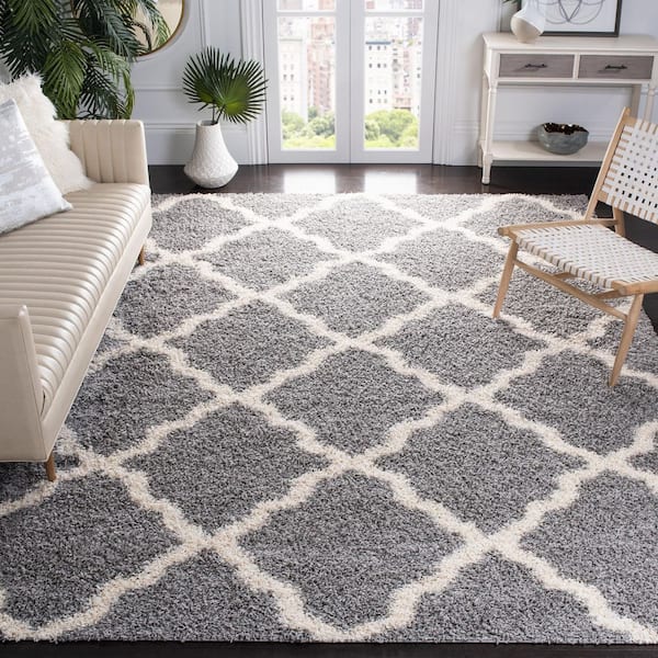 Townsend 11 ft. x 15 ft. Gray/Ivory Geometric Area Rug