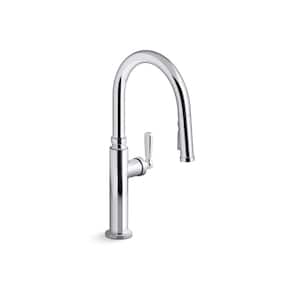 Edalyn By Studio McGee Single Handle Pull Down Sprayer Kitchen Faucet With Sprayhead in Polished Chrome